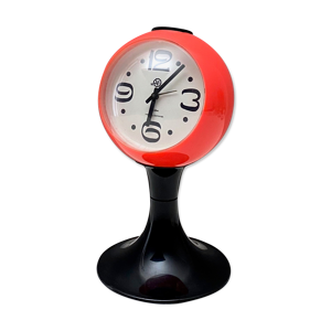 Horloge de table space age réveil vintage pied tulipe horloge à balle victoria, années 70