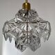 Small Midcentury Glass Chandelier/pendant by Kinkeldey, Germany, 1970s