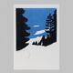 La Montagne, series of 3 vertical illustrations in the format 14.5 x 21 cm