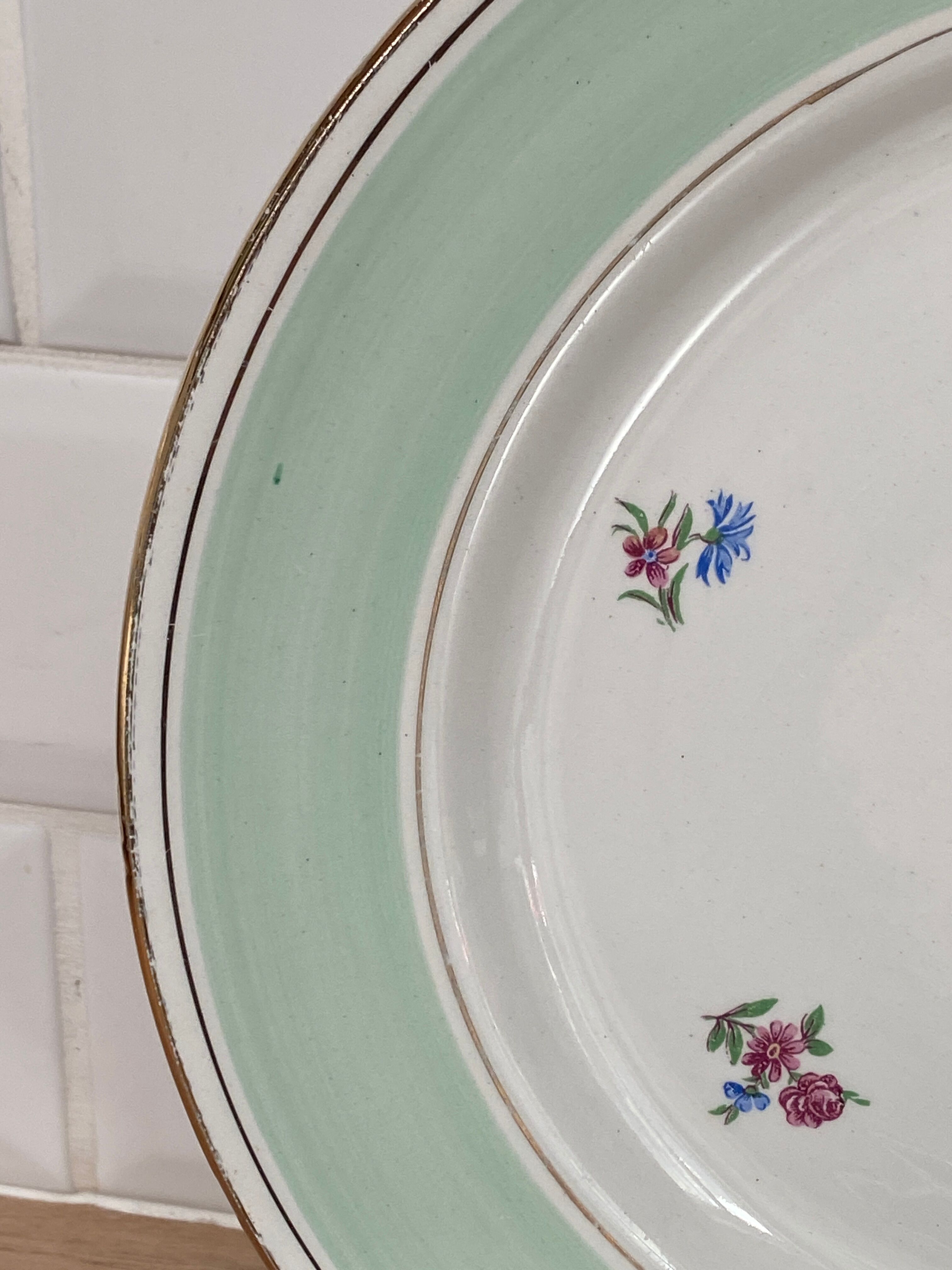 Set of 6 flat plates l'Amandinoise