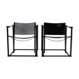 Set of two minimalistic arm chairs by Radboud van Beekum for UMS Pastoe