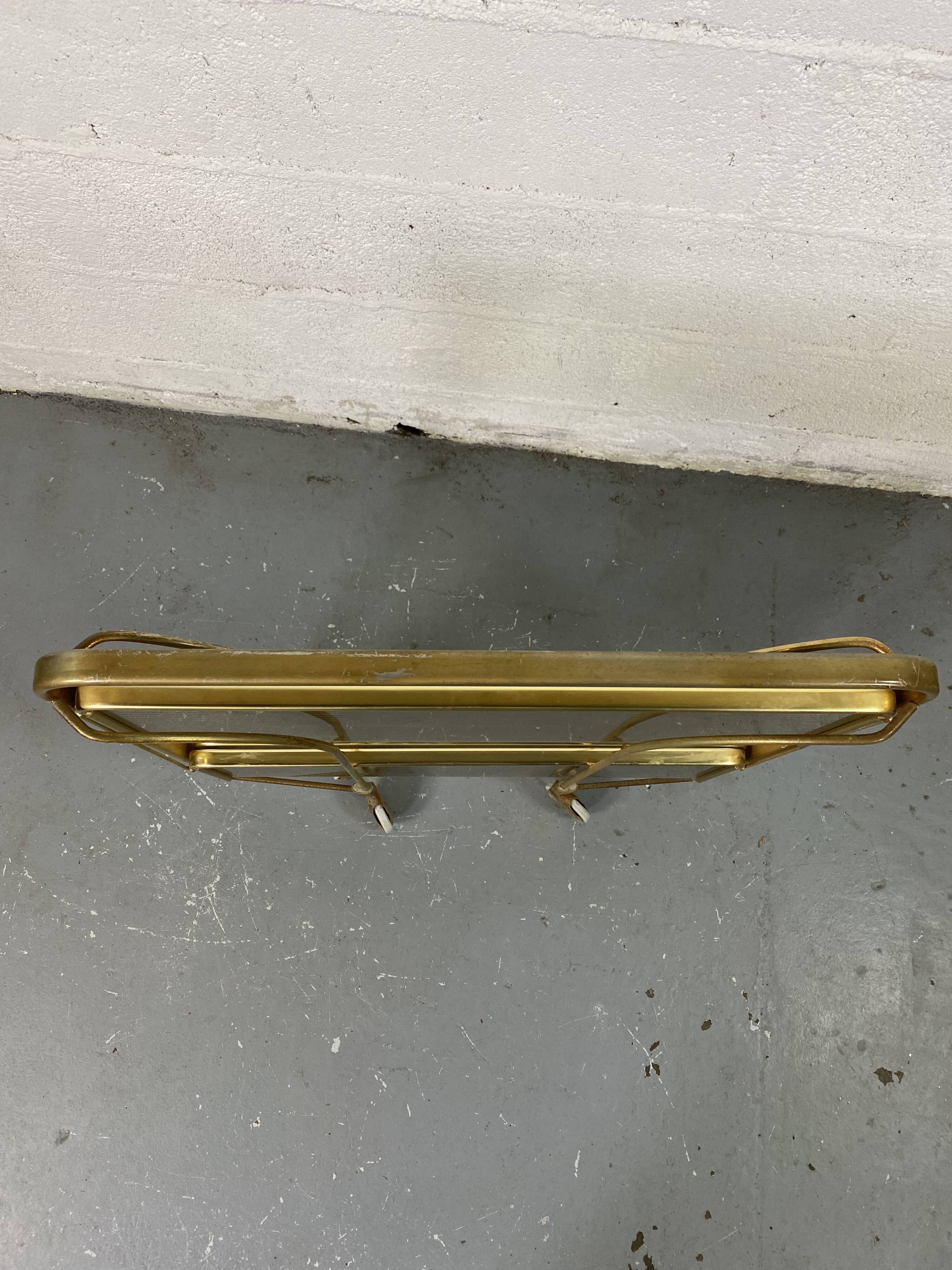 Vintage rolling golden folding service