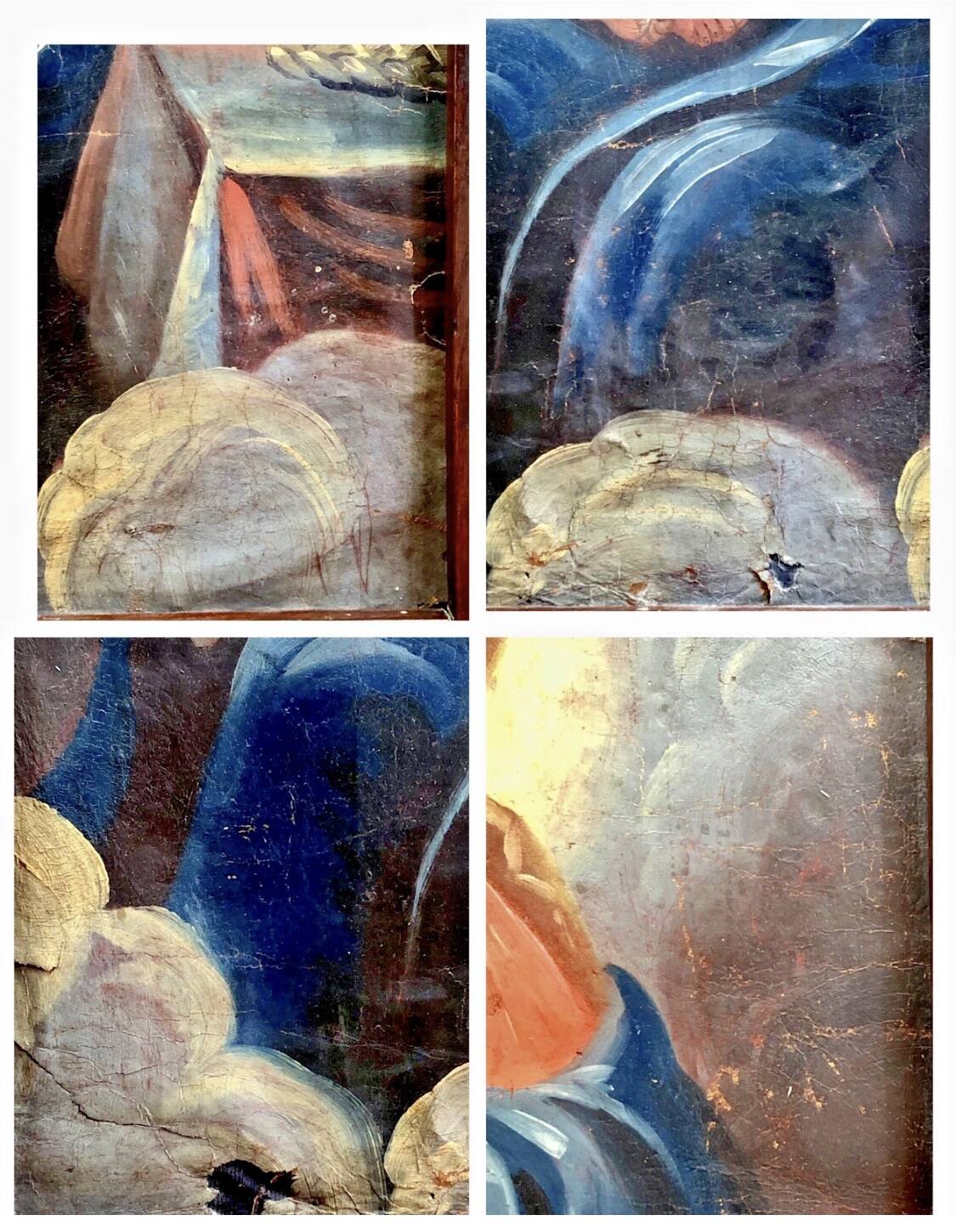 Oil painting on canvas XVIII Virgin and Child