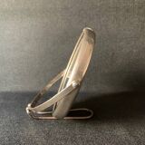 Small old barber's mirror, round, 2 sides, 1930