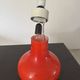 Orange opaline lamp base Space Age