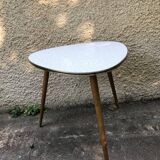 Free-form vintage tripod coffee table
