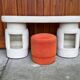 Dressing table with chair from Kecskemét Furniture, 1975, set of 2
