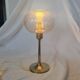 Sciolari style brass and glass lamp, 1970