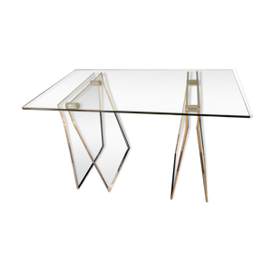 table vintage en plexiglas
