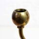 Double brass candle holder