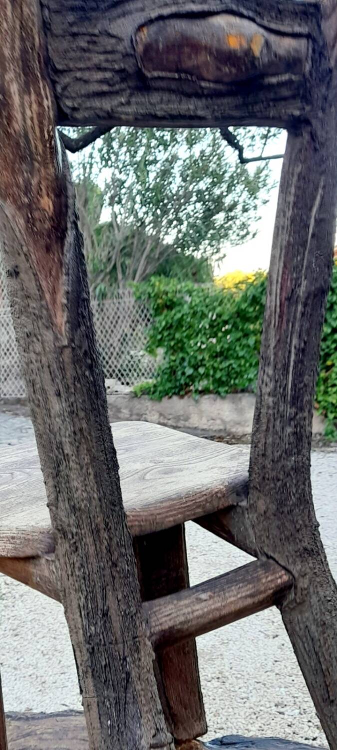 Former brutalist trompe l'oeil concrete garden furniture 1950