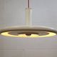 White XL Fog & Morup Optima Pendant Lamp: Hans Due Design, Denmark 1970s