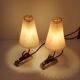 Pair of bedroom lamps, Germany, 1950s