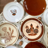 Mismatched antique plates
