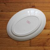 Oval flat in iron earth model "Fontanges" U&C Sarreguemines