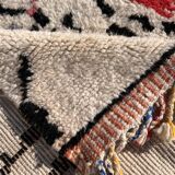 Large modern berber beni ouarain wool rug