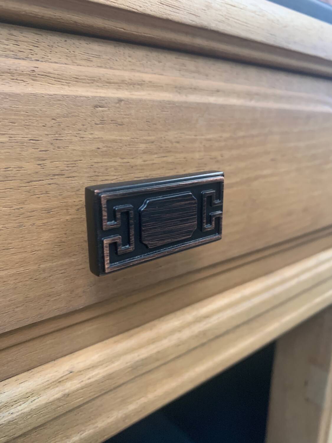 Walnut and black sideboard