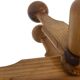 Vintage Pinewood Sputnik Freestanding Coat Rack, 1970s Design