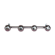 Vintage chrome coat holder