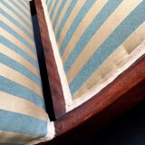 Walnut recamier bench Napoleon III daybed mid-nineteenth century