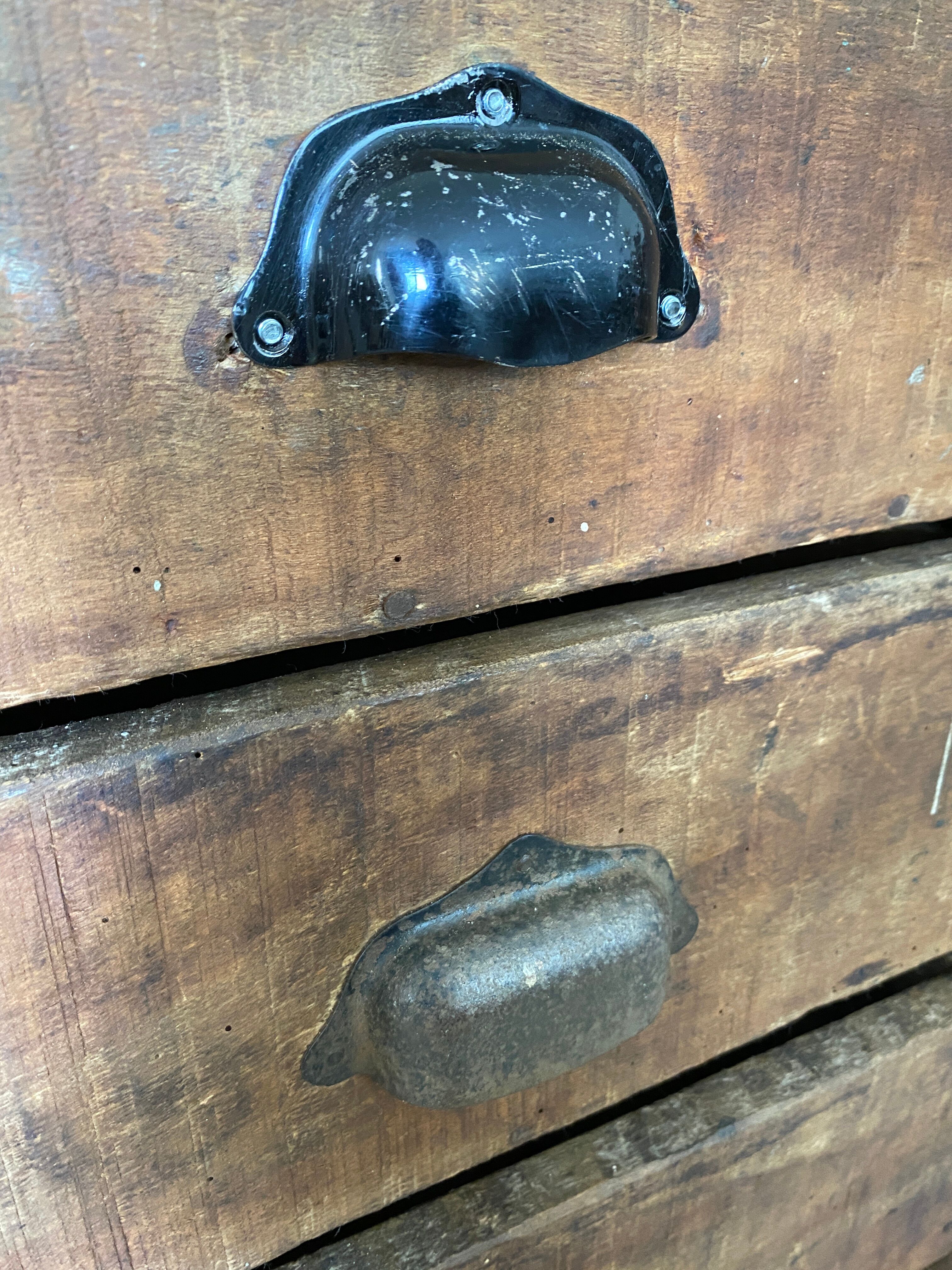 Old wooden workbench