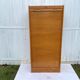 Double column curtained filing cabinet in oak, 1960