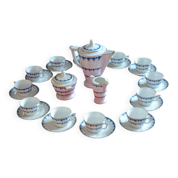 Art Deco coffee service Limoges attributed to Bétoule Legrand & Cie 1928