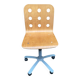 Chaise de bureau scandinave en bois courbé