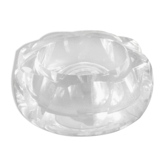 Crystal ashtray stamped Baccarat