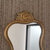 Mirror set and gilded wooden console