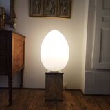 Uovo egg lamp by Ben Swildens in opaline glass Fontana Arte