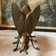 Golden metal insect ashtray