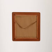 Scandinavian square teak mirror from the 1960s–70s