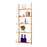 Danish mid-century oak shelving unit in Cadovius style, 1970s