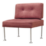 Fauteuil rose, design danois, années 1960, designer : Poul Cadovius, éditeur : France & Søn