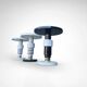 table d'appoint en céramique et marbre de style Memphis par Casalto 2