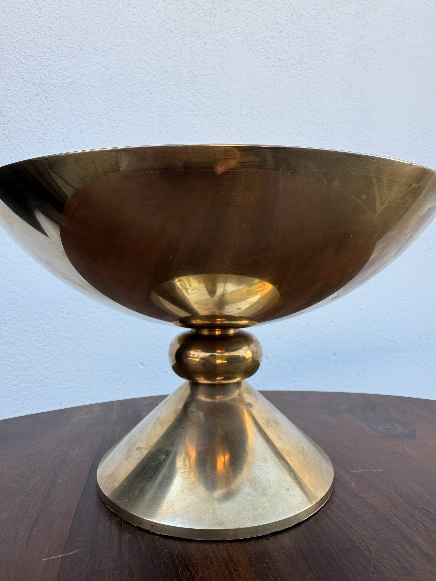 Lampe à poser halogène bronze massif années 80