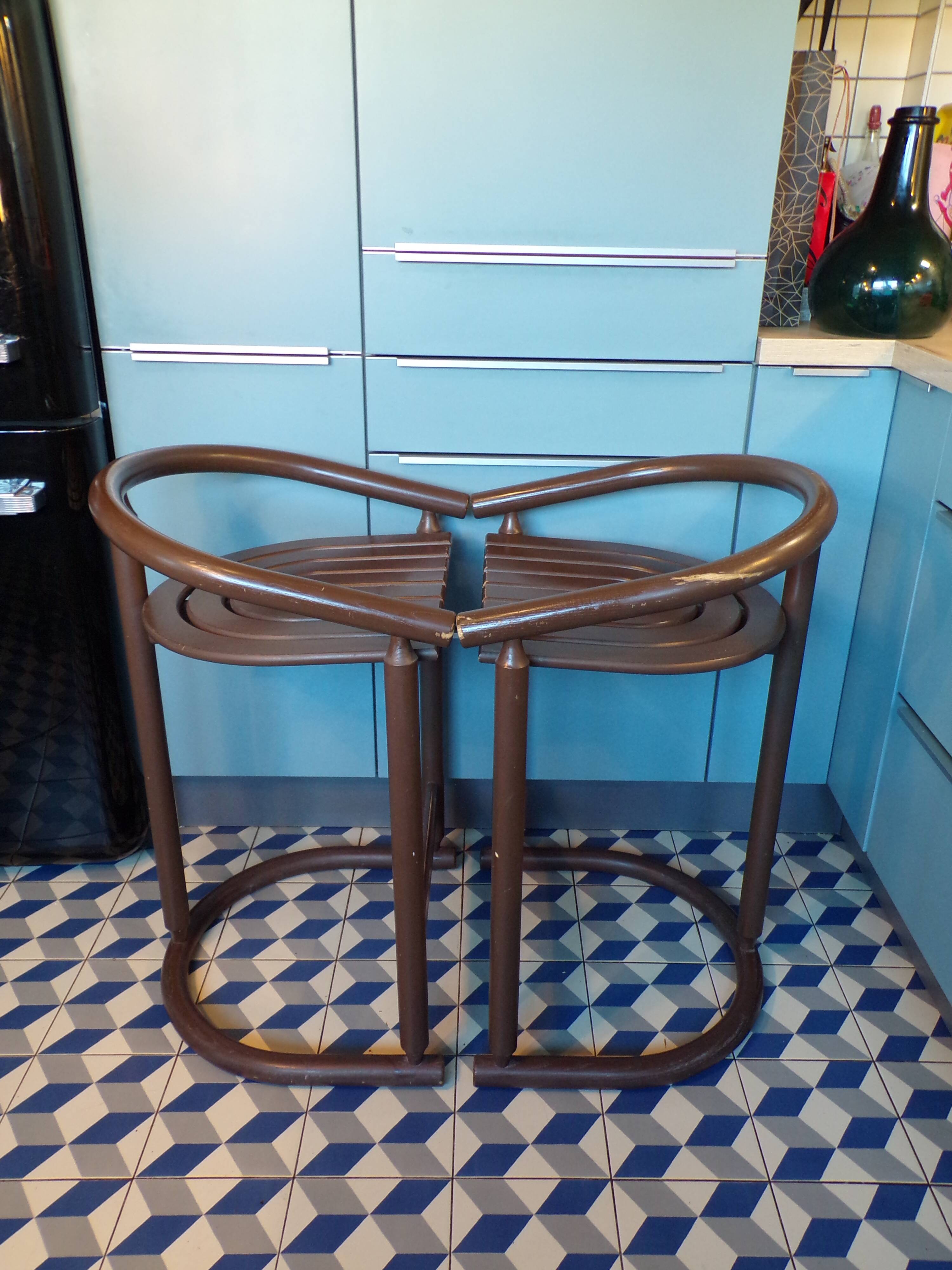 Pair of Allmilmö bar stools