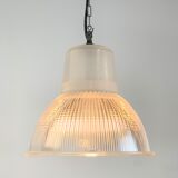Ancient holophane 1960 diameter 27.5 cm holophanous