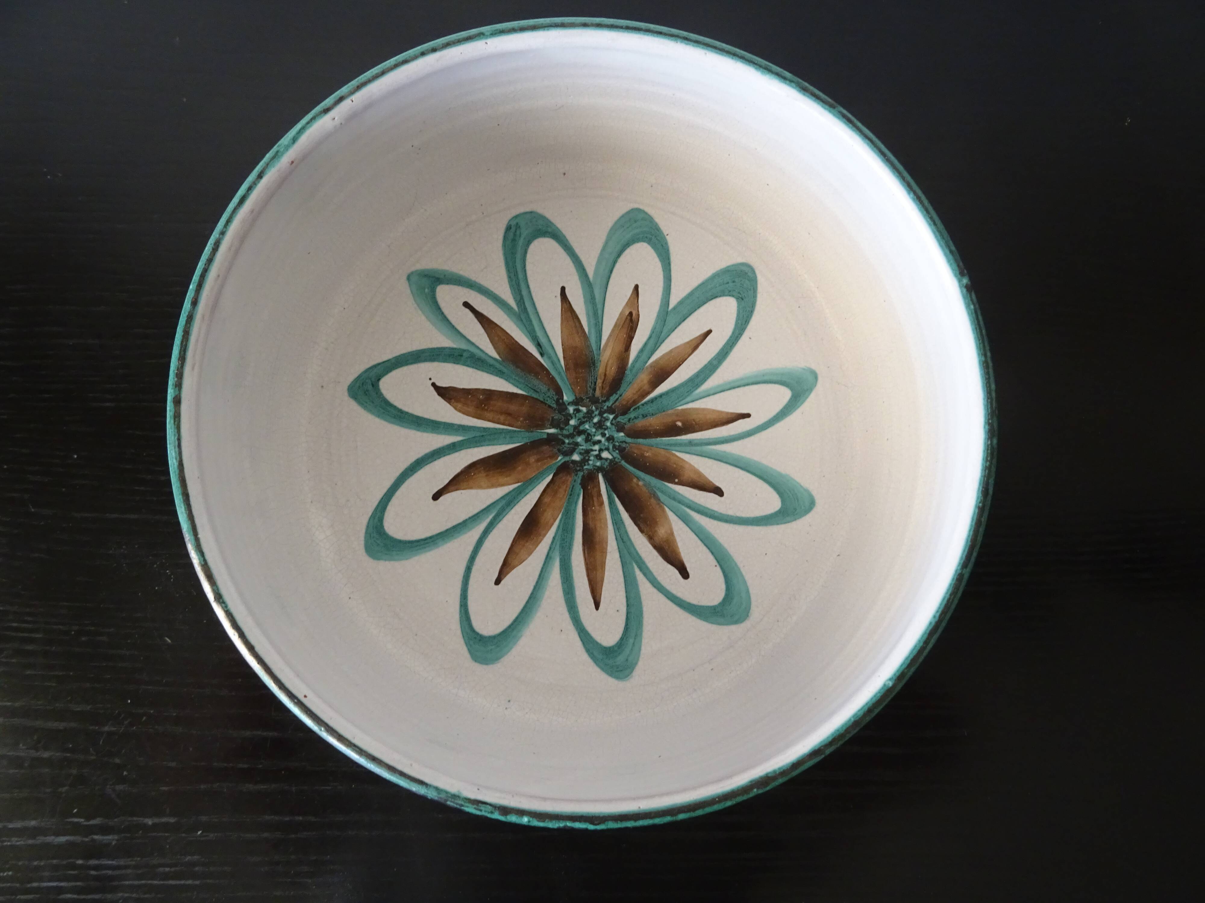 Ceramic salad bowl Robert Picault Vallauris an 70