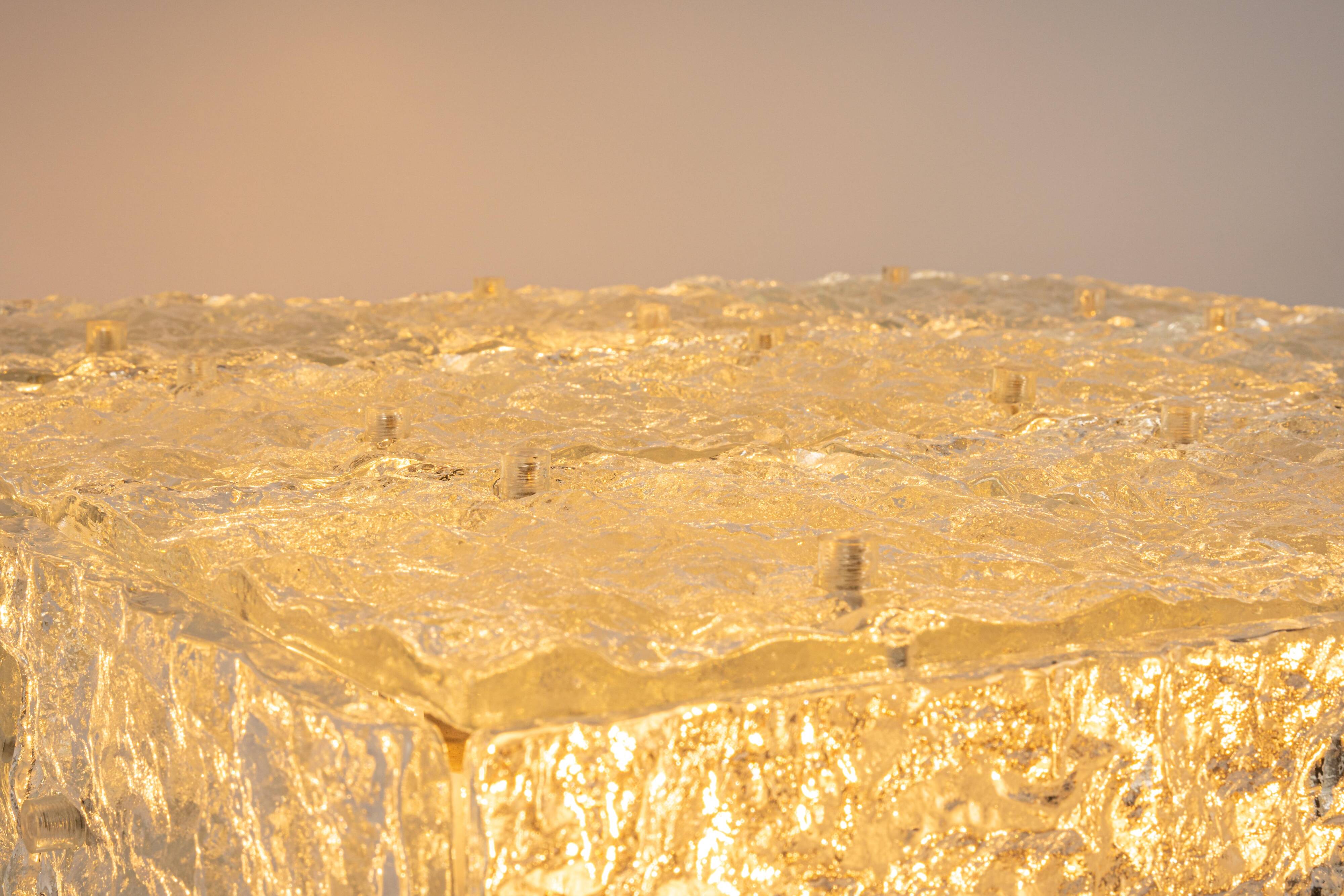 Large Murano glass ceiling light by Kalmar, Austria, 1960s.