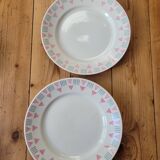 Set of 5 flat plates FB 66 Badonviller