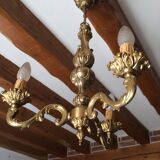 Brass chandelier 3 branches