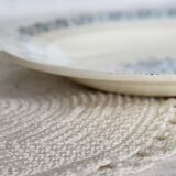 Antique semi-deep ironstone plate – Salins Henri II model