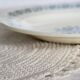 Antique semi-deep ironstone plate – Salins Henri II model