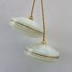 Pair of Art Deco Clichy glass pendant lights