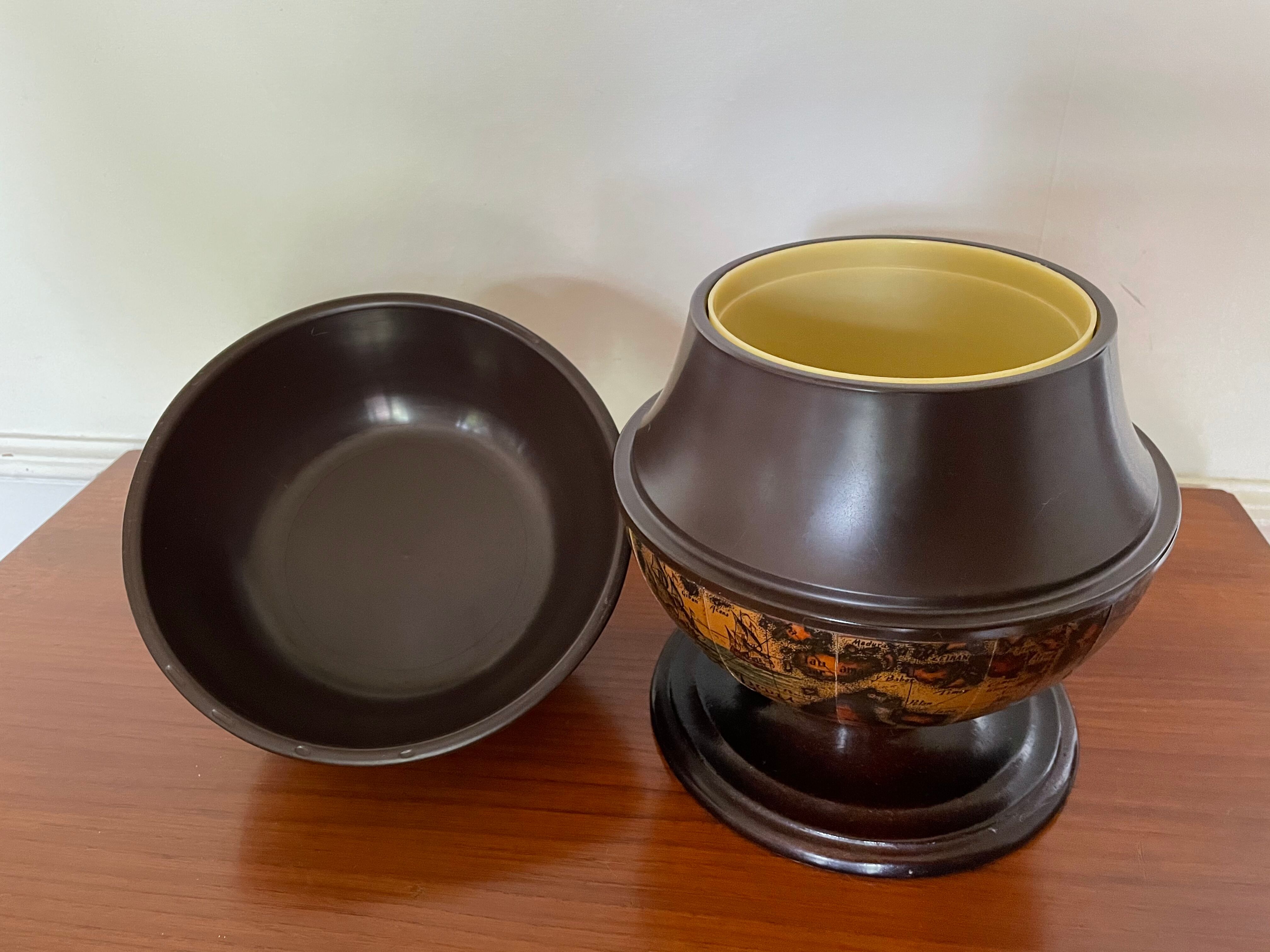 1960's world-globe ice bucket