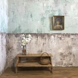 Former wooden workshop step