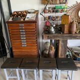 Wooden painter's stools