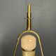 Lampe de table en rotin, bambou et laiton, Italie années 1970
